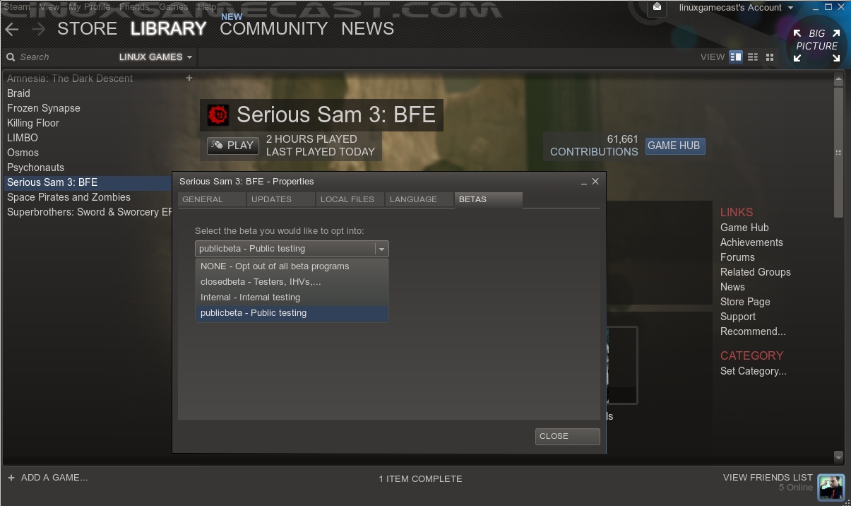 skyskraber ineffektiv uddybe Serious Sam 3: BFE Build 172672 Now Available In “publicbeta” – Linux Game  Cast