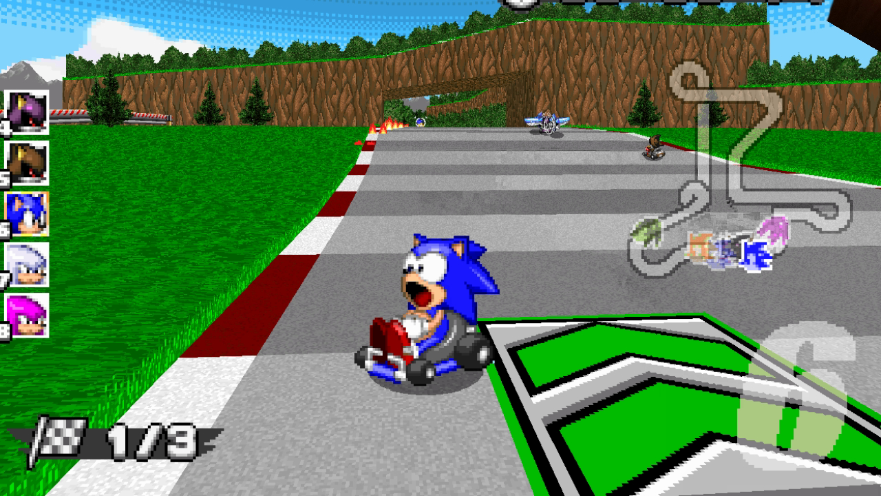 SRB2Kart is a classic styled kart racer with a Sonic twist. 