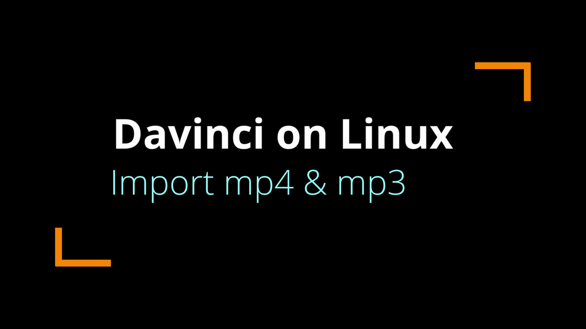 Linux import